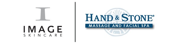 "Image Skincare" and "Hand & Stone Massage and Facial Spa" logos.